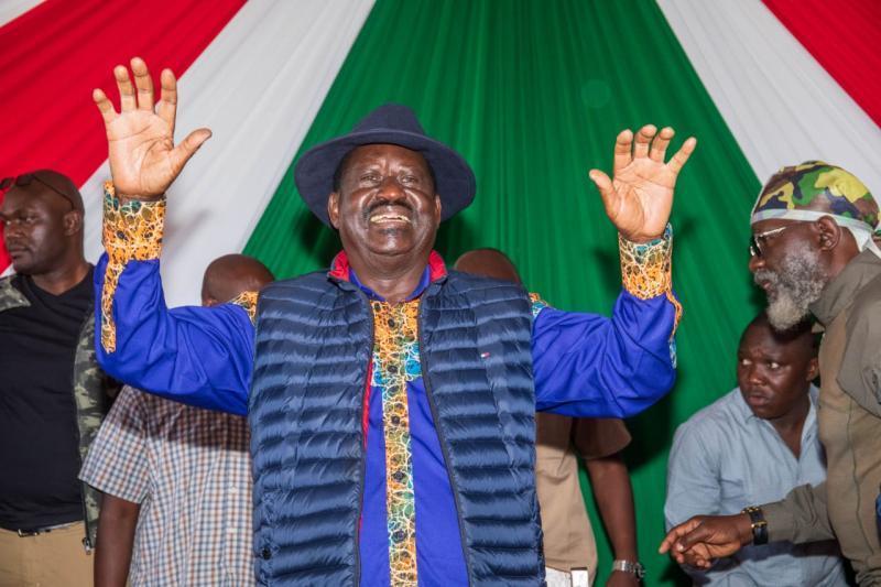 File image of Azimio leader Raila Odinga.